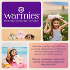 warmies Junior Microwavable & Weighted Stuffed Animals, Cow - Heated Stuffed Animal Plushie for Warmth & Comfort - Cute Soft Plush Toys for Adults & Children (Boys, Girls, Babies & Toddlers)