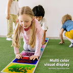 LONGKING 12" X 12" Sensory Tiles for Activity Play Centers for Children, Sensory Floor Tiles, Liquid Floor Tiles, Autism Sensory Poducts, Yellow