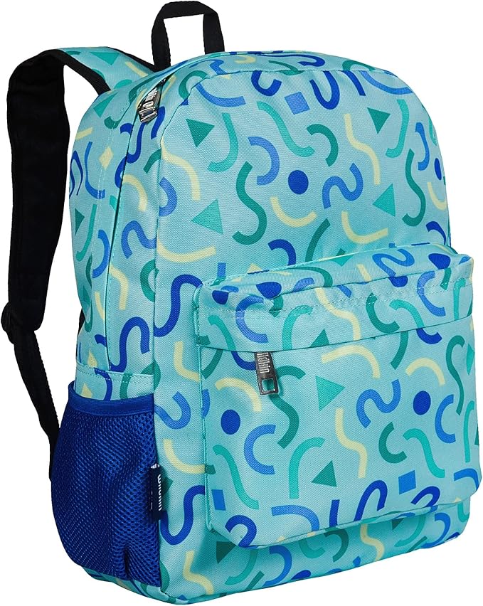 Wildkin 16-inch Kids Backpack – Durable, Padded & Spacious School Bag for Boys & Girls - Confetti Blue