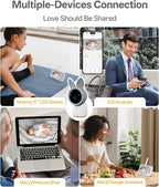 ARENTI Baby Monitor with 2 Cameras, Cry&Motion Detection, 2K Smart Baby Camera with 5'' Upgraded Wireless Display, 2 Way Audio, Super Night Vision, Lullabies, Breathing Light, Temp&Humidity Sensor