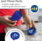 Re-Play Sippy Cups for Toddlers - 10 Oz. Reusable Spill Proof Cups for Kids, Dishwasher/Microwave Safe - Made in USA - Set of 4-3.13" x 6.25" - True Blue