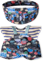 Clothes for 6.7in/17cm Doll, Set of 4 Cute Doll Accessories Includes Doll Hat+T-Shirt+Bib Pants+Shoes Set Premium Fashion Outfit for Collectors Unique Gift (Style B2)