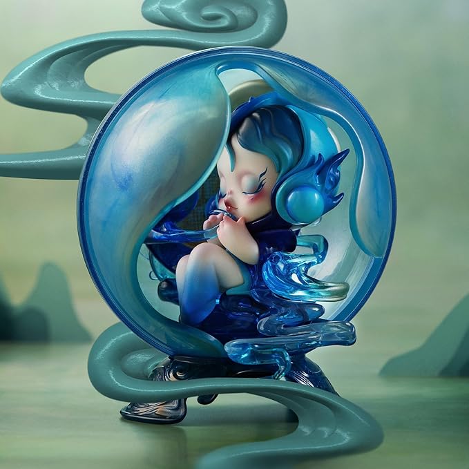 POP MART SKULLPANDA The Mirage Series Figures Blind Box Figures, Random Design Mystery Toys for Modern Home Decor, Collectible Toy Set for Desk Accessories, Whole Set