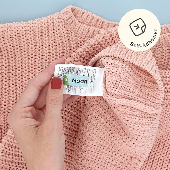 Personalized Name Labels for Kids (120) – Custom Waterproof & Durable Stickers for Clothing, Daycare, Office & School Supplies - Flowers