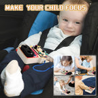 Montessori Busy Board with Led Light, Wooden Sensory Board Travel Toys for 1 Year Old, Preschool Learning Activities Easter Gifts for Boys Girls