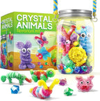 XXTOYS Crystal Growing Terrarium Kit - Crafts for Girls Ages 8-12- Create 12 Animals Science Kit for Kids - Light-Up Crystal Lantern Kit– STEM Toys for 7-12 Great Birthday Gifts for Boys & Girls