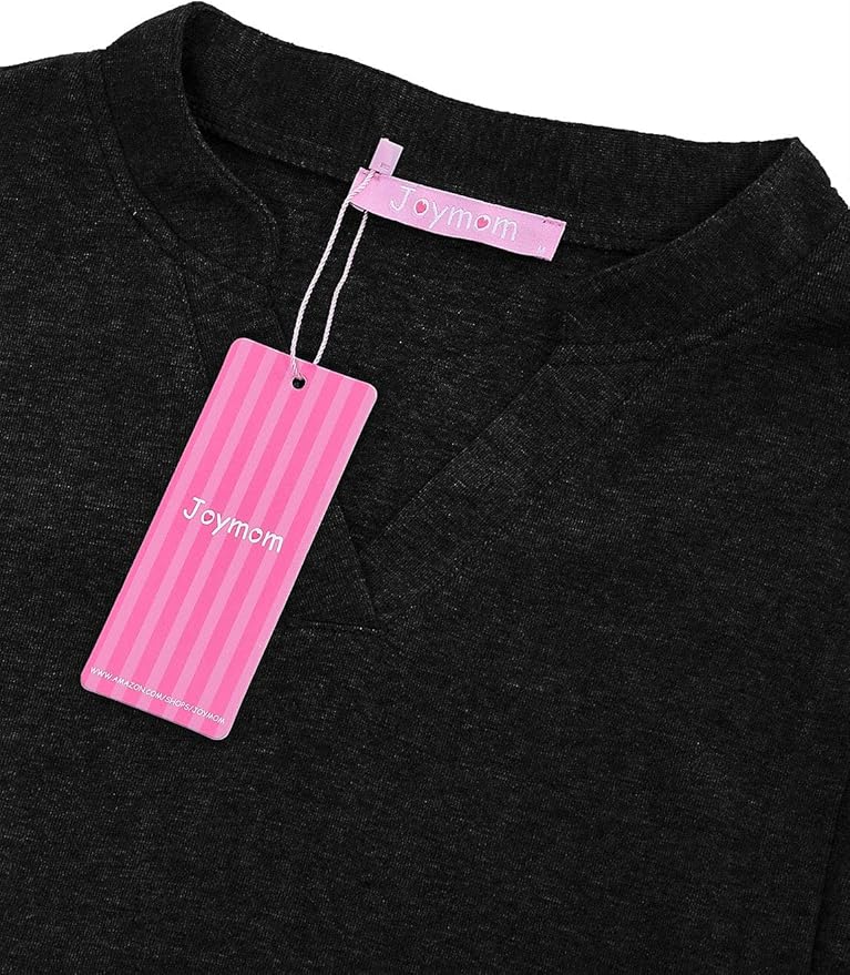 Joymom Maternity Rolled Long Sleeve Nursing Tops Tunic Blouses Breastfeeding