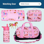 Wildkin ECO rPET 15-inch Kids Backpack – Sustainable, Padded, Adjustable – Horses