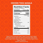 Serenity Kids 6+ Months Chicken Tikka Masala Baby Food Puree Pouches - High Protein Ethically Sourced Chicken & Organic Veggies - BPA-Free Toddler Pouches - 3.5 Oz, 12 Pack