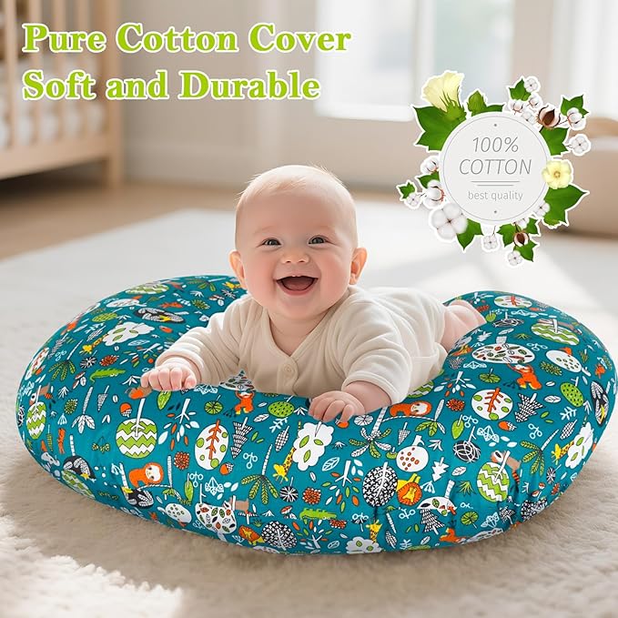 Nursing Pillow, Breastfeeding Pillow with Removable Cotton Cover, Baby Feeding Pillow for Mom Easier Breast Feeding and Bottle Feeding, Breastfeeding Support Cushion for Newborn (Matto)