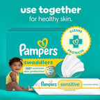 Pampers Baby Wipes, Sensitive, Water Based Wipe, Clinically Proven, Hypoallergenic, and Unscented for Babies, 1344 Wipes Total (16 Flip-Top Packs) [Packaging May Vary]