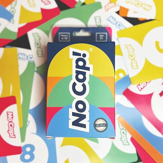 No Cap! – The Ultimate Game Night Card Game for Friends & Family, Perfect for Laughter-Filled Evenings, Includes 65 Cards, Easy Instructions, and Hours of Competitive Fun