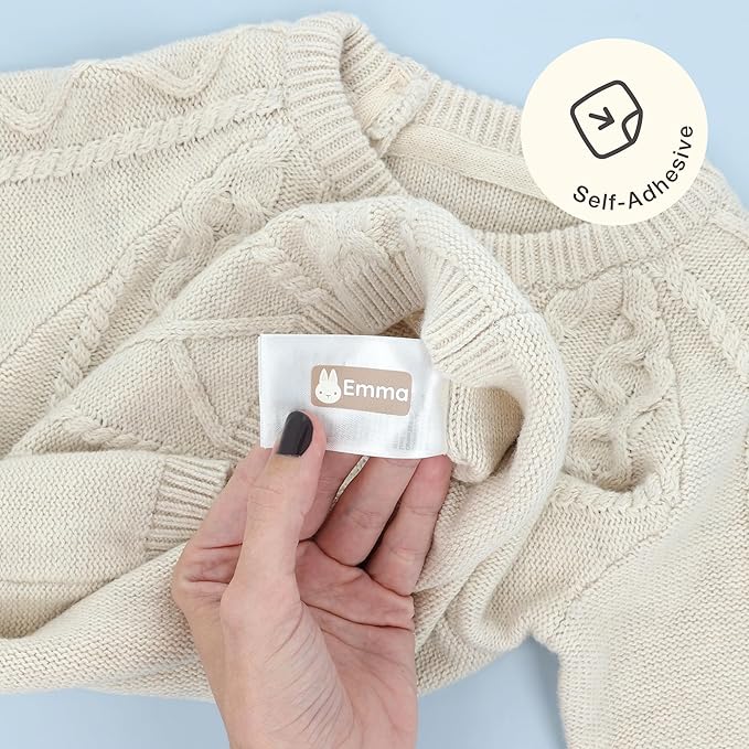 Personalized Name Labels for Kids (120) – Custom Waterproof & Durable Stickers for Clothing, Daycare, Office & School Supplies - Babyanimals