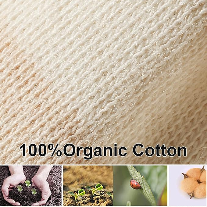 Newborn Mittens No Scratch 100% Cotton Mitts Boy Girl baby mittens 0-6 months 6 Pack