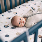 Little Unicorn Premium Crib Sheet | Breathable & Super-Soft Muslin Fabric (Planetary)