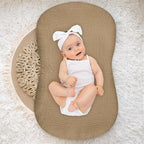 Hooyax Baby Lounger Cover 2 Pack - 100% Muslin Cotton Newborn Lounger Pillow Covers Only, Soft Breathable Infant Lounger Cover with Reinforced Stitching, Fits Most Standard Baby Loungers (Rainbow)