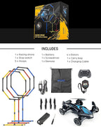 Galvanox Racing RC Drone with Obstacle Course Kit, Includes 3 Hoop Sizes for Competition Game Set