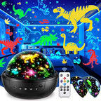 Dinosaur Toys for Kids 3-8 | 3D Films & 31 Colors & & 360° Rotate & Timer | Dinosaur Night Light Projector Toys for 2-10 Year Old Boys Room Decor Gift for Boys Jurassic World Jurassic Park Toys