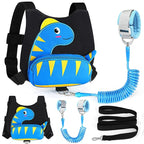Accmor Toddler Harness Wrist Leash with Anti Lost Wrist Link, Cute Dinosaur Kids Back Pack Child Walking Restraints Holder Straps Belt Tether to Keep Baby Boys Girls Close While Outdoor