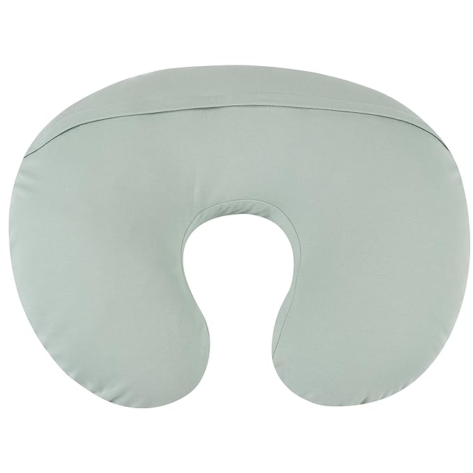 Onacosht 100% Organic Cotton Nursing Pillow Cover Soft Breathable Jersey Feeding Pillow Slipcover Fits Standard Infant Nursing Pillow for Baby Boy and Girl, Sage