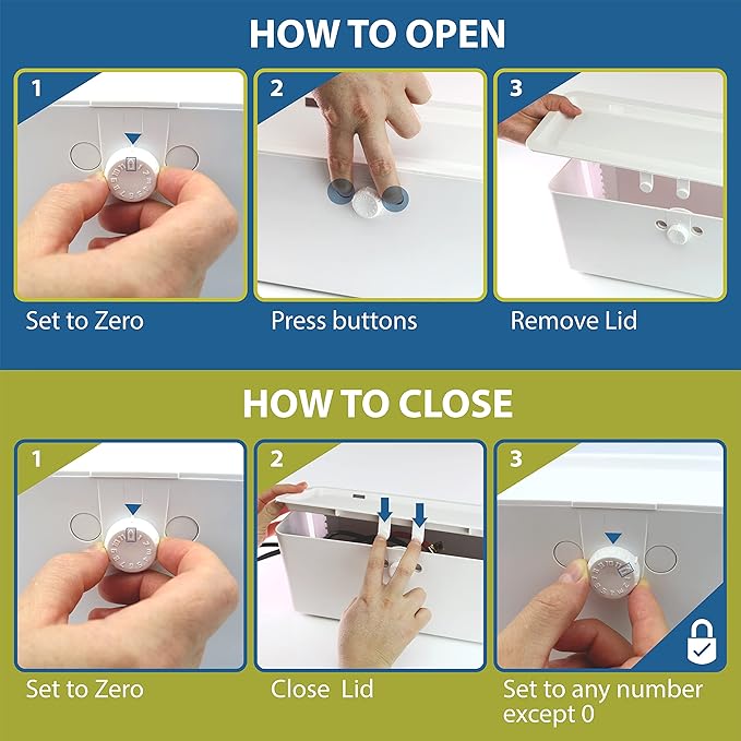 Power Strip Cover and Outlet Cover Box - Effectively Baby Proofs Power Strip on Floor or Wall, Protects Small Hands & Fingers, Cover Box and Outlet Cover Box