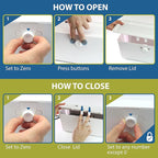 Power Strip Cover and Outlet Cover Box - Effectively Baby Proofs Power Strip on Floor or Wall, Protects Small Hands & Fingers, Cover Box and Outlet Cover Box