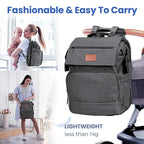 PILLANI Baby Diaper Bag Backpack - Large Bag for Boys & Girls, Waterproof Diaper Backpack - Travel Diaper Bags w/Changing Pad, Baby Registry Search & Shower Gifts - Essentials Must Haves Newborn Stuff