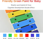 MUSICUBE Xylophone for Kids Wood Xylophone with Mallets Orff Music Instrument for Educational& Preschool Learning Baby Percussion Kit with Professional Tuning for Toddlers Gift Choice for Children age