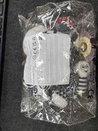 Car Seat Toys for Babies, 0-6 Months Stroller Activity Black White Baby Spiral Plush Toys Newborn High Contrast Sensory Carseat Toys with 4 Pendants Hanging Boys Girls Gift