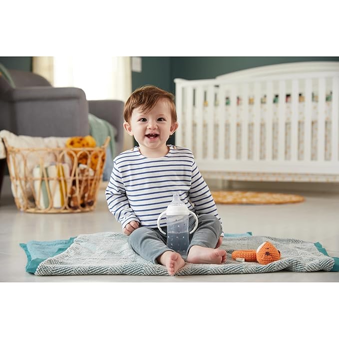 NUK Learner Cup, 10 Oz, Pack of 2, Minnie Mouse – Soft Spout, Easy-Grip Handles, BPA Free, Spill Proof Transition Sippy Cup