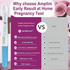 Amplim Early Detection Pregnancy Test Bulk, 10 MIU/mL, 99.9% Accurate HCG Test Midstream, Early Result 6 Days Sooner, Extra Sensitive ept, HPT Easy Home or Clinic Urine Test (10-Pack)