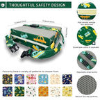 Toddler Booster Seat for Dining Table, Portable Booster Seat for Kitchen Chair, 4 Inch High-Density Foam Cushion with Adjustable Safety Straps and Non-Slip Bottom, Perfect for Kids Travel and Daily