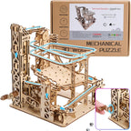 3D Wooden Puzzles for Adults: 371pcs Marble Run Model Building Kits Toys for Ages 14+ - DIY Crafts Brian Teaser Marble Run Wooden Puzzles with Roller Coaster Building Set - Gift for Adults