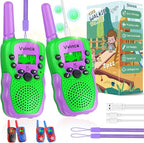 Vvinca Walkie Talkies for Kids Rechargeable, Spider Toys for Ages 3 4 5 6 7 8 9 10 Boys Girls Christmas Birthday Gifts for 3-12 Year Old, 2 Way Radio 22 CH VOX Long Range Walkie Talkie with Flashlight