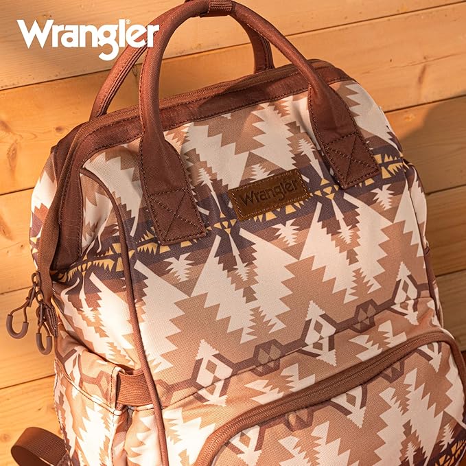 Wrangler Callie Diaper Bag Backpack with Stroller Straps Multifunction Baby Travel Bag WG2210-9110TN