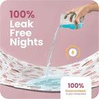 IMPROVIA® Toddler Bed Wetting Pad – 2 Pack 34x36 Waterproof Mattress Protector with Tuckable Wings – Ultra Absorbent, Non-Slip Washable Underpad for Kids & Potty Training – Doll Design (Doll)