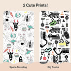 The Honest Company Clean Conscious Diapers for Delicate Skin | Up to 100% Leakproof | Hypoallergenic, Fragrance Free | Gender Neutral | Club Box, Size 4 (22-37 lbs), 54 Count (Prints May Vary)