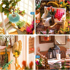 Rolife DIY Miniature House Kit Miller's Garden, Tiny House Kit for Adults to Build, Mini House Making Kit with Furnitures, Halloween/Christmas Decorations/Gifts for Family Friends (Miller's Garden)