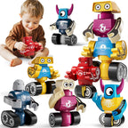 Magnets Robot Building Toys for Kids Ages 3-5 4-8 - 36 PCS Monsters Toys Robot Stacking Building Blocks Set with Storage Box, Creative Learning Christmas and Birthday Gifts for Boys Girls 2-4
