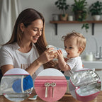 Insulated Breastmilk Cooler Bag with 2 Ice Packs - Breastmilk Cooler Organizer Bag for Daycare, Breastfeeding Mom Travel Outdoor