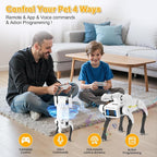 Robot Dog with Claw - Interactive STEM Pet with Voice Control, 30+ Actions & Remot contol, Durable Design for Kids Age 6+