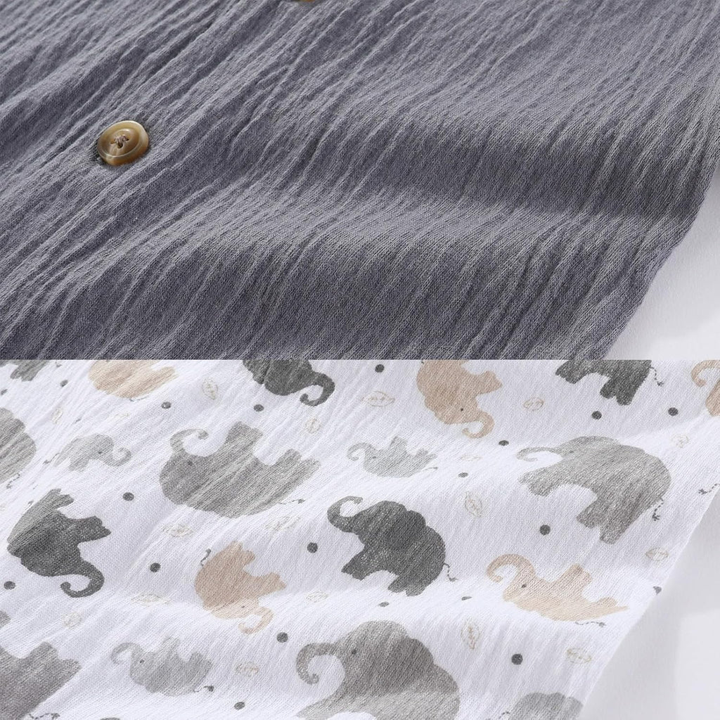 Baby Girl Romper Button Jumpsuit Summer Infant Boy Clothes for 0-24 Months