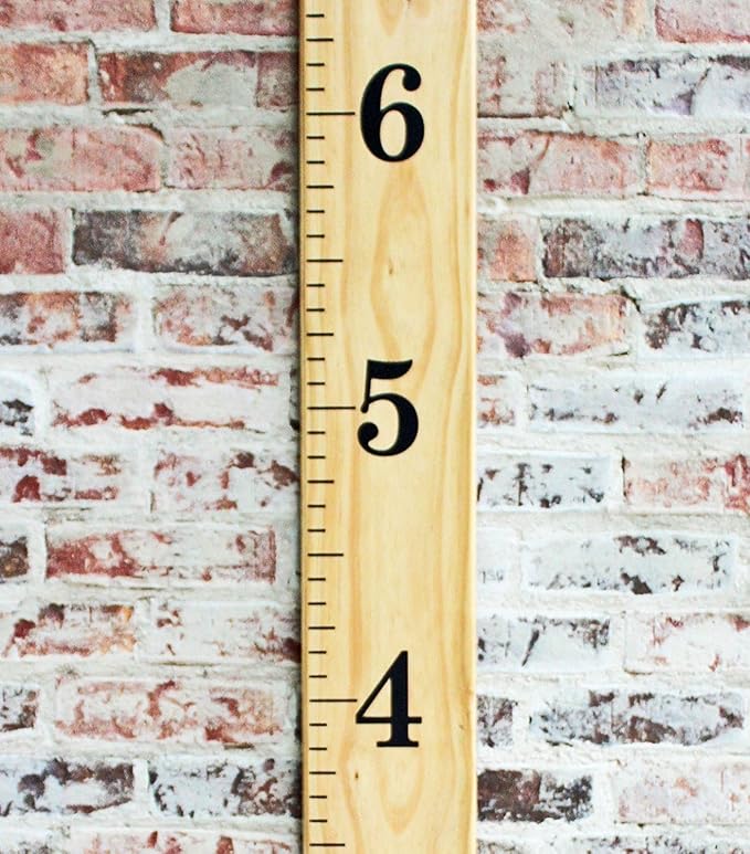 Little Acorns DIY Vinyl Growth Chart Ruler Decal Kit, Jumbo Numbers