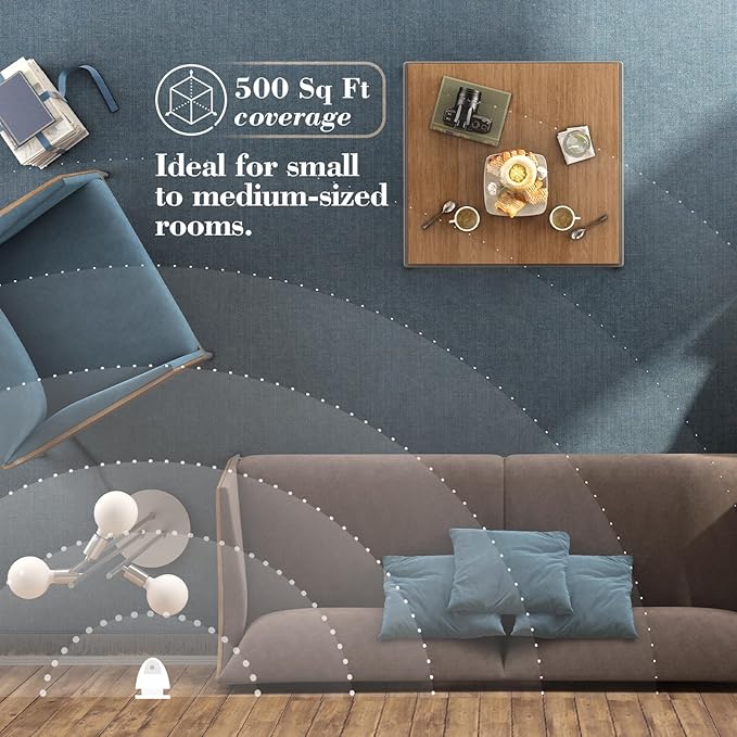 AromaPlan Authentic Plug in Waterless Diffuser - Up to 500 Sq. FT Coverage - Nanotechnology Plug in Oil Diffuser for Essential Oils -for Home and Office - Wall Silent & Waterless Oil Diffuser (White)