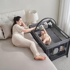 Pamo Babe Portable Playpen Foldable Playard Portable Crib for Baby and Toddlers