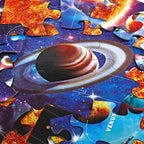 Jumbo Floor Puzzle for Kids Ages 4-8,Solar System Jigsaw Puzzles,48 Piece Space Large Puzzles for Toddler Ages 3-5,Preschool Learning Planets Toys Christmas Birthday Gift for Boys Girls