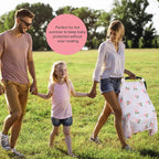 Rquite Car Seat Covers for Babies - 100% Muslin, Lightweight, Soft, Breathable Baby Carrier Cover - Summer Stroller Canopy (Pink Flower)