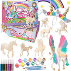 Unicorn Painting Kit for Girls - STEM Certified Unicorn Craft for Girls Ages 4-6 & up- Paint Your Own Arts and Crafts Includes 2 DIY Headbands & 8 Kids Painting Crafts for Fun Screen-Free Play