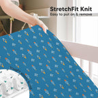 KeaBabies 2-Pack Baby Crib Sheets for Boys, Girls - 52x28 Viscose Derived from Bamboo Toddler Bed Sheets Neutral, Fitted Crib Mattress Cover for Standard Baby Bedding, Soft & Cozy (Space Quest)