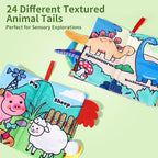 4 Pack Baby Books 0-6 Months, 4PCS Crinkle Books for Babies, Touch and Feel Sensory Books for Babies, Infant Toys 0-6 Months, Soft Fabric Toy Shower Gift, Baby Crinkle Book - 4 Pack Blue